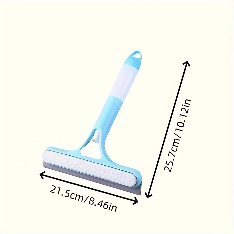 3-in-1 Silicone Shower Squeegee Wiper Hand-held Spray Window Mirror Glass Cleaning Tool